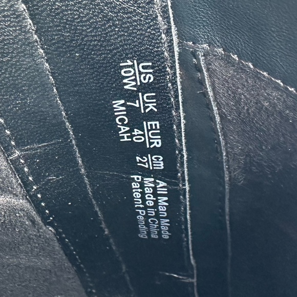 Soul Naturalizer Black Wedges Boots Size 10 Wide Zip Up Booties Heels Heeled - Picture 3 of 5